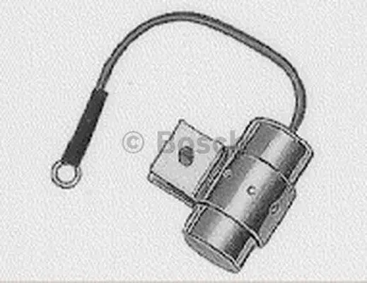 Конденсатор VOLVO 340-360 CITROEN C35, CX I DACIA 1210, 1310, NOVA FIAT 128, 131, 132, RITMO PEUGEOT 204, 304, 404, 504, 505, J7 RENAULT 10, 12, 12 TOROS, 12 VARIABLE, 15 0.8-2.0 10.62-07.04 BOSCH 1 237 330 801 (фото 1)