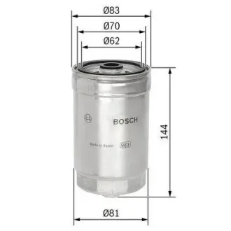 Фільтр паливний Fiat Ducato/Citroen Jumper 2.0/2.8HDI -02 BOSCH 1 457 434 314