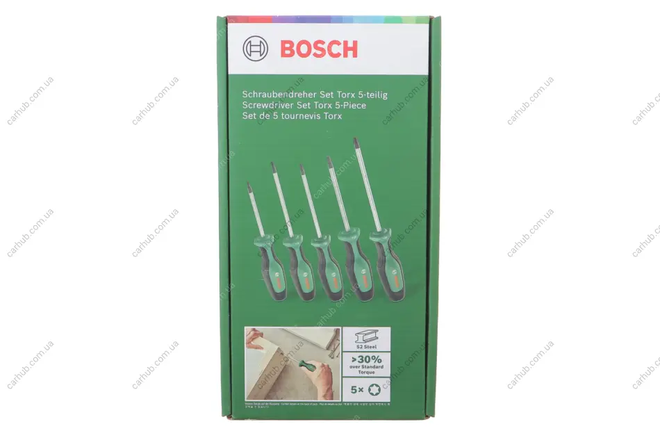 Набір викруток Torx 5 од. BOSCH 1 600 A02 BX6 (фото 1)