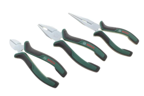 Плоскогубці Bosch 3 од.(комбіновані,бічні,посилені) BOSCH 1 600 A02 C0S