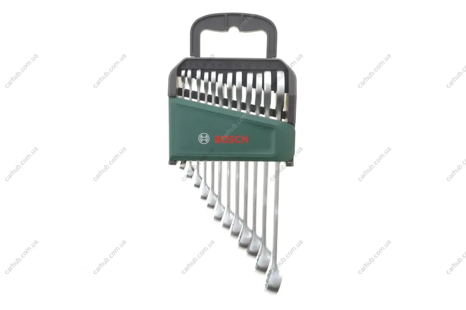 Набір ключів ріжково-накидних 6-19 мм 12 од. BOSCH 1 600 A02 Z9D (фото 1)