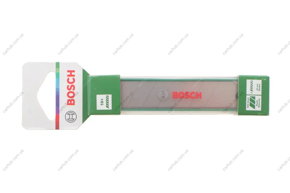 Лезо для ножа канцелярського 18 мм (к-кт 10 шт) BOSCH 1 600 A03 2US (фото 1)
