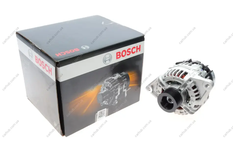 Генератор (14В, 110А, новий із заставою) IVECO DAILY III, DAILY IV, DAILY V FIAT DUCATO UAZ PATRIOT 2.3D/3.0D 12.01- BOSCH 1 986 A00 786 (фото 1)