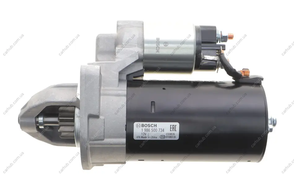 Стартер (12В, 2,5кВт, новий із заставою) CITROEN JUMPER III FIAT DUCATO PEUGEOT BOXER 2.3D-3.0D 12.01- BOSCH 1 986 S00 734 (фото 1)
