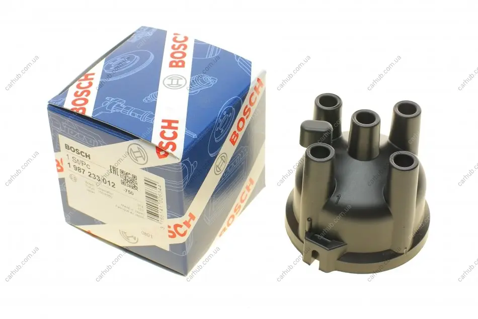 Кришка розподільника запалювання Hyundai H100/Sonata/Mitsubishi Colt/Lancer Mazda 323/626 74-97 BOSCH 1 987 233 012 (фото 1)