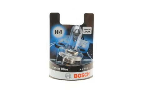 Лампа (упаковка-блістер 1шт) H4 12В 60/55Вт P43T Xenon Blue BOSCH 1 987 301 010