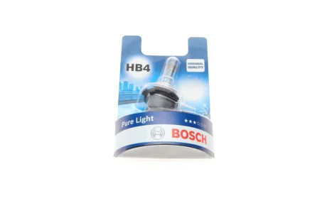 Лампа (упаковка-блістер 1шт) HB4 12В 51Вт P22D Pure Light BOSCH 1 987 301 063