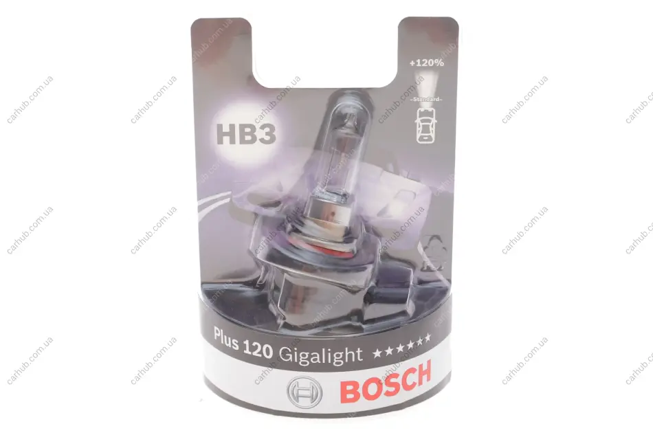 Автолампа HB3 12V 60W P20d Plus 120 Gigalight (BL/1шт) BOSCH 1 987 301 131 (фото 1)