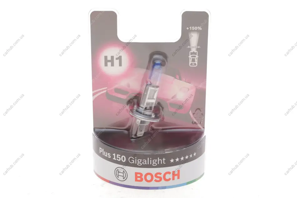 Автолампа H1 12V 55W P14.5s Plus 150 Gigalight (BL/1шт) BOSCH 1 987 301 135 (фото 1)