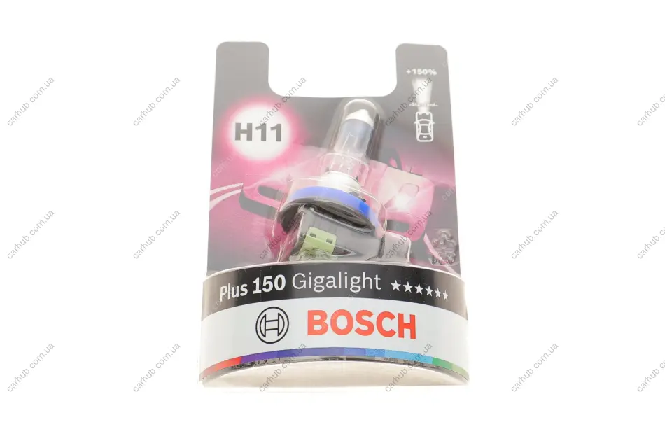 Лампа H11 12В 55Вт PGJ 19-2 Gigalight Plus 150% BOSCH 1 987 301 138 (фото 1)