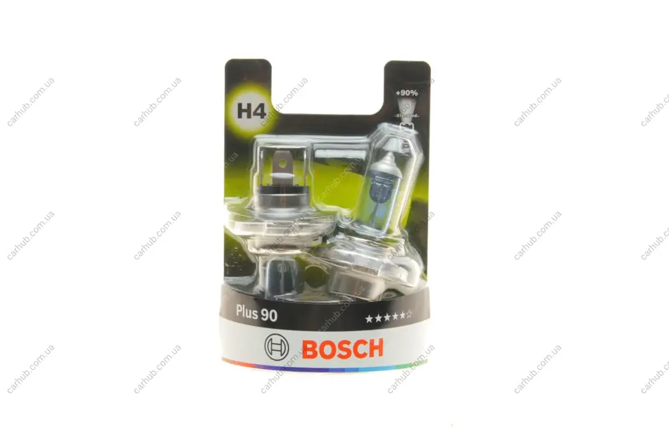 Лампа (Набір 2шт) H4 12В 60/55Вт P43T Plus 90% BOSCH 1 987 301 422 (фото 1)