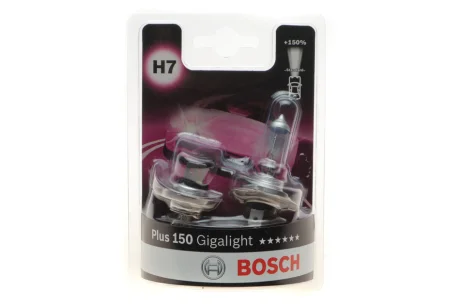 Автолампа H7 12V 55W PX26d Plus 150 Gigalight DBL BOSCH 1 987 301 431