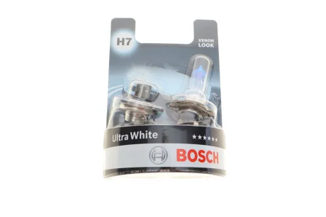 Лампа (Набір 2шт) H7 12В 55Вт PX26D Ultra White, Білий 4200K BOSCH 1 987 301 441