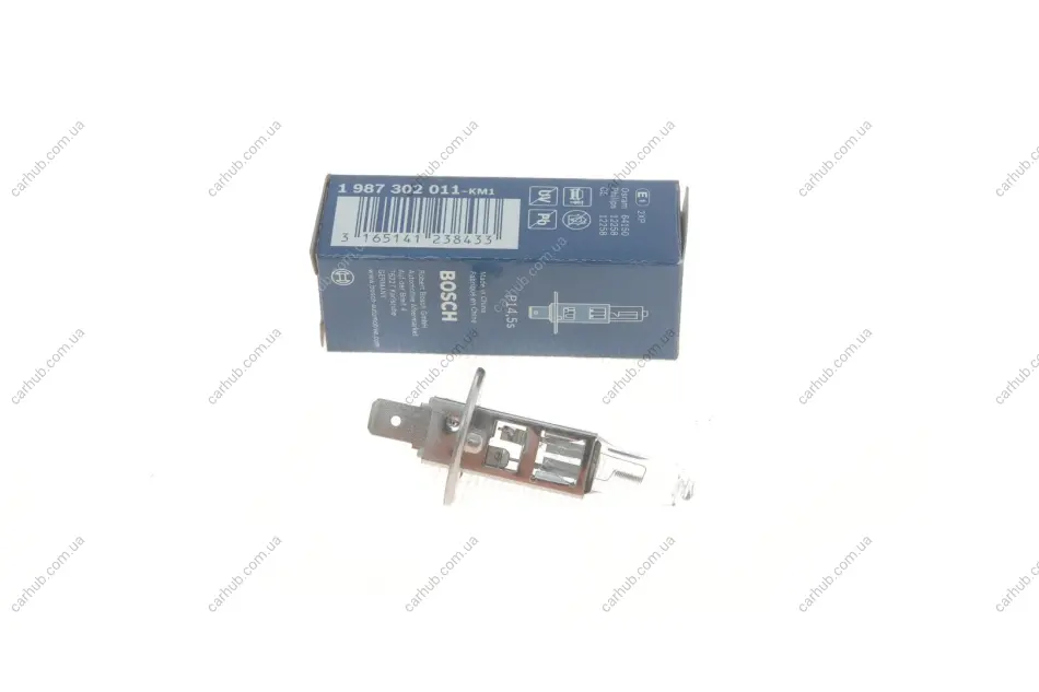 Автолампа H1 12V 55W P14.5s Pure Light BOSCH 1 987 302 011 (фото 1)