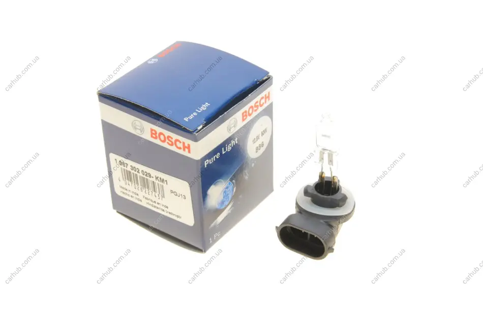 Лампа (картон 1шт) 12В 50Вт PGJ13 Pure Light BOSCH 1 987 302 029 (фото 1)