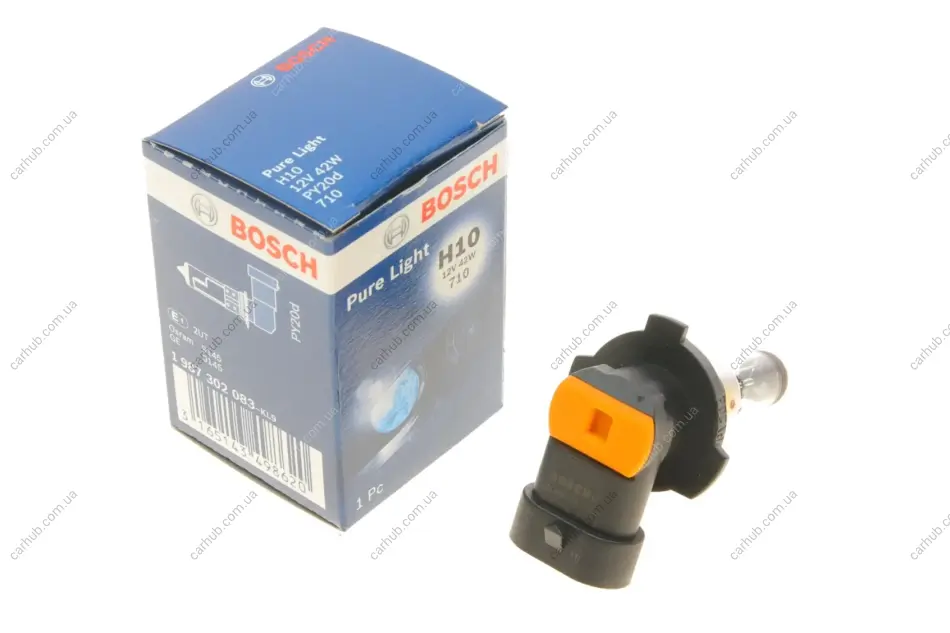 Автолампа H10 12V 42W PY20d Pure Light BOSCH 1 987 302 083 (фото 1)