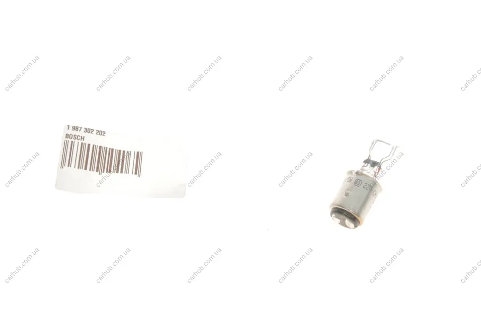 Лампа (відпуск. 1шт) P21/5W 12В 5/21Вт BAY15D Pure Light BOSCH 1 987 302 202 (фото 1)