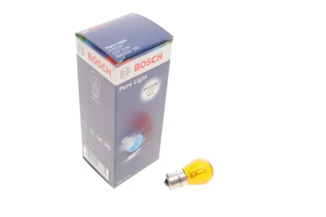 Лампа (відпуск. 1шт) PY21W 12В 21Вт BAU15S основна лампа Pure Light, Помаранчевий BOSCH 1 987 302 213