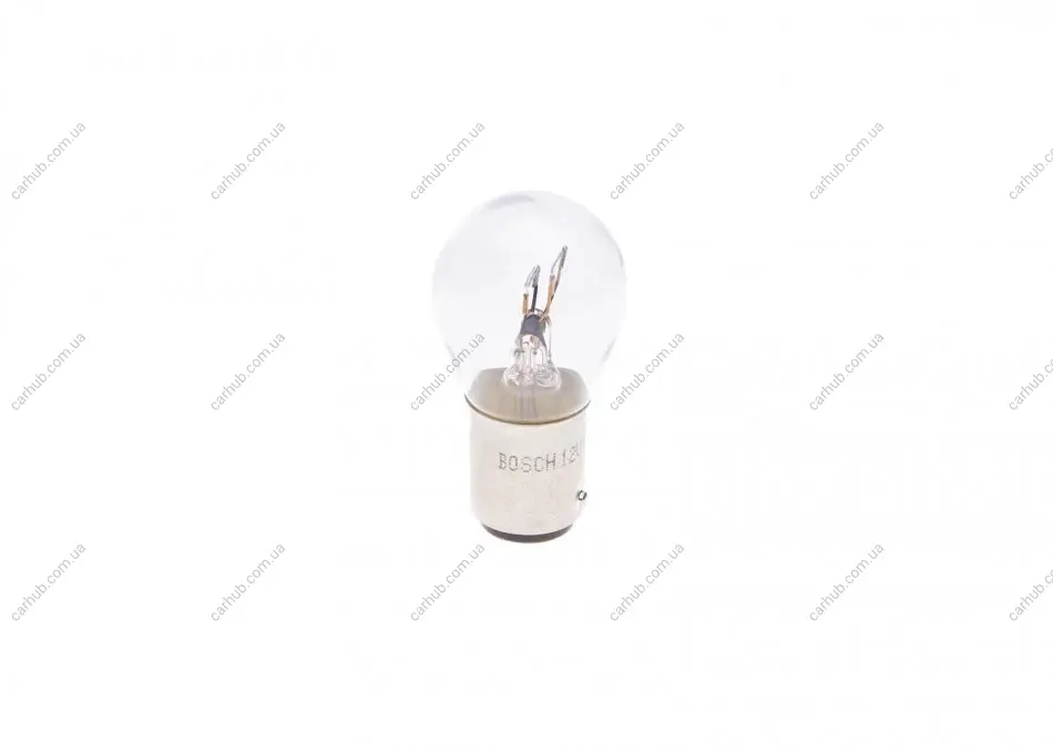Лампа (відпуск. 1шт) P21/4W 12В 4/21Вт BAZ15D основна лампа Pure Light BOSCH 1 987 302 215 (фото 1)