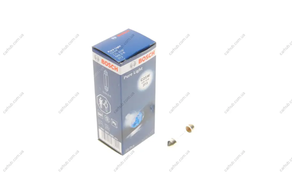 Автолампа C21W 12V 21W SV8,5-8 BOSCH 1 987 302 230 (фото 1)