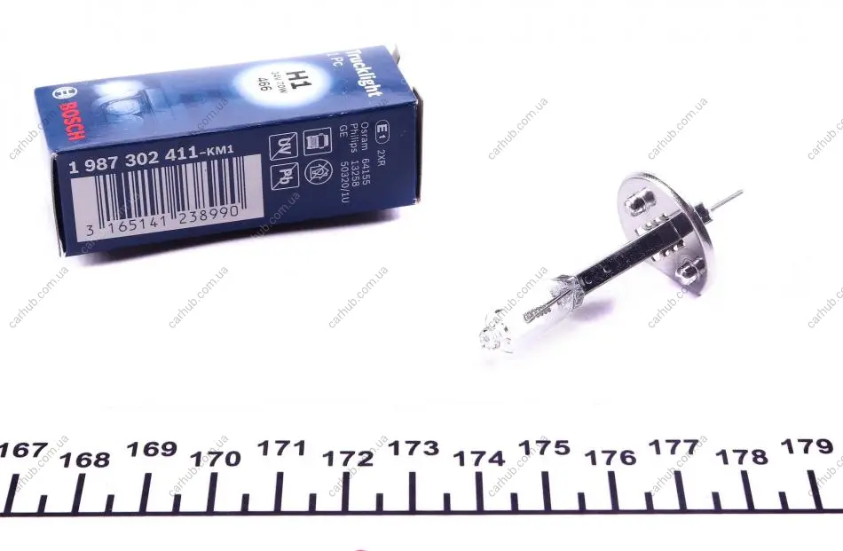 Автолампа H1 24V 70W P14.5s Trucklight BOSCH 1 987 302 411 (фото 1)
