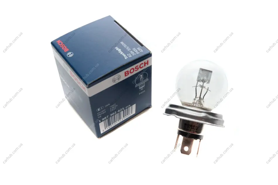 Лампа (картон 1шт) R2 24В 55/50Вт P45T Trucklight BOSCH 1 987 302 421 (фото 1)
