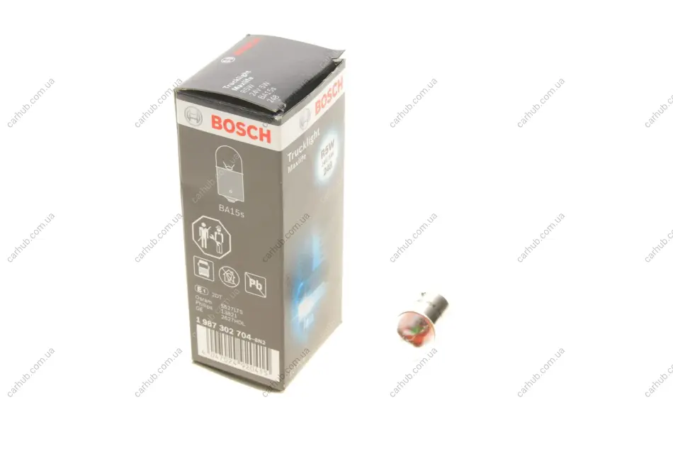 Лампа (відпуск. 1шт) R5W 24В 5Вт BA15S основна лампа Trucklight Maxlife BOSCH 1 987 302 704 (фото 1)