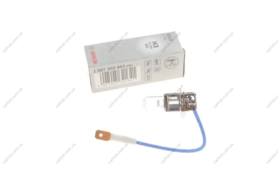 Автолампа H3 12V 55W PK22s Standard BOSCH 1 987 302 802 (фото 1)