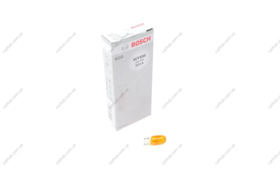 Автолампа WY5W 12V 5W W2.1x9.5d (без цоколя, жовта) BOSCH 1 987 302 820 (фото 1)