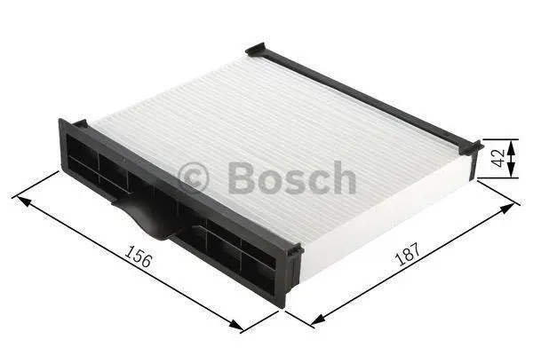 Фільтр салону VOLVO S40 I, V40 MITSUBISHI CARISMA, COLT IV, SPACE STAR 1.3-2.0 04.92-06.06 BOSCH 1987432157 (фото 1)