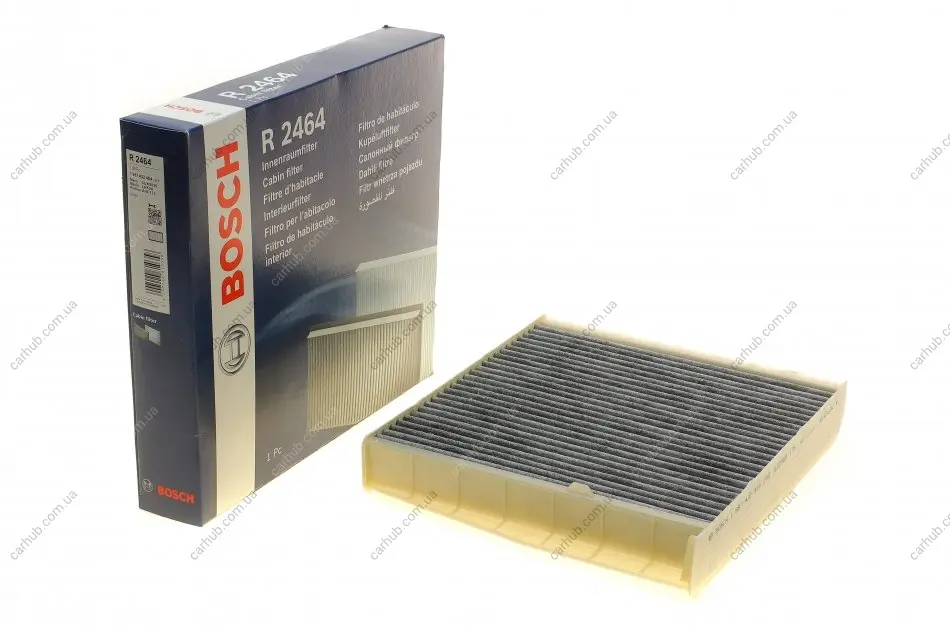 Фільтр салона Volvo S60/S70/S80/V70/XC90 98-14 (угольный) BOSCH 1 987 432 464 (фото 1)