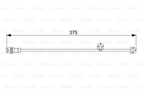 Датчик износа тормозных колодок (передних) (R) Porsche 911 (997) 04-08 (L=375mm) BOSCH 1 987 473 024