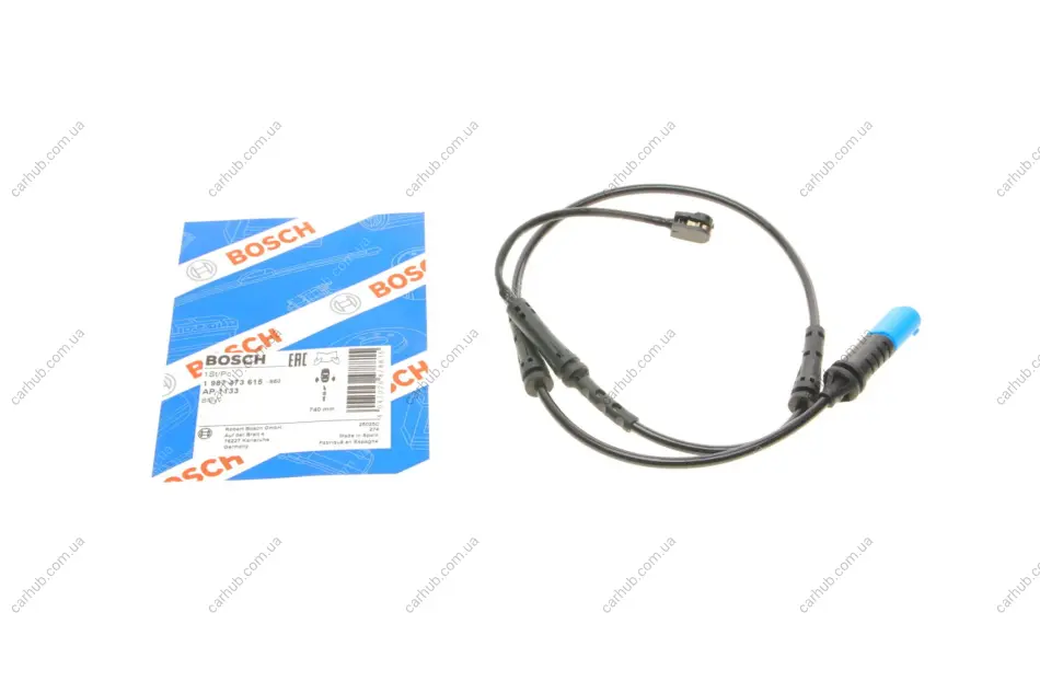 Датчик зношування гальмівних колодок (задніх) BMW X3 (G01) 17- (L=740mm) BOSCH 1 987 473 615 (фото 1)