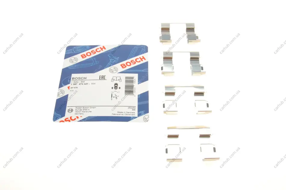 Планка супорта (заднього) прижимна (к-кт) Kia Sorento 02-11 BOSCH 1 987 474 421 (фото 1)