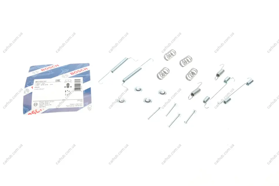 Монтажний набір гальмівної колодки CHEVROLET MATIZ, ORLANDO, SPARK DAEWOO MATIZ, TICO 0.8-2.0D 01.96- BOSCH 1 987 475 275 (фото 1)