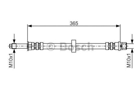 Тормозной шланг (передний) Seat Toledo I/Volvo S60 I/S80 I/V70 II 91-10 (L=320mm) BOSCH 1 987 476 851