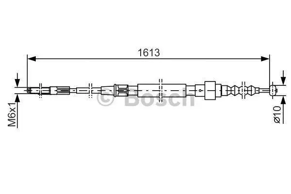 Трос гальмiвний BOSCH 1987477162 (фото 1)