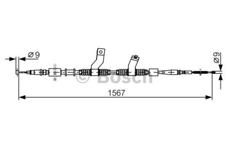 ТРОС тормозной правый BOSCH 1 987 482 354