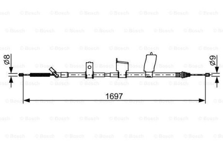 ТРОС тормозной BOSCH 1 987 482 627