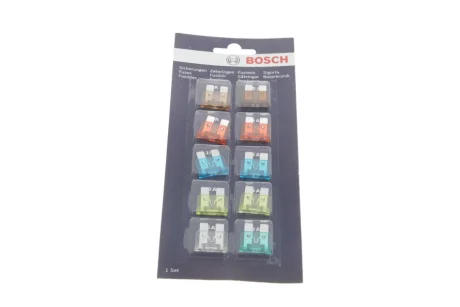Комплект запобіжників (стандарт) (5A/7.5A/10A/15A/20A/25A/30A (10шт) BOSCH 1 987 529 037