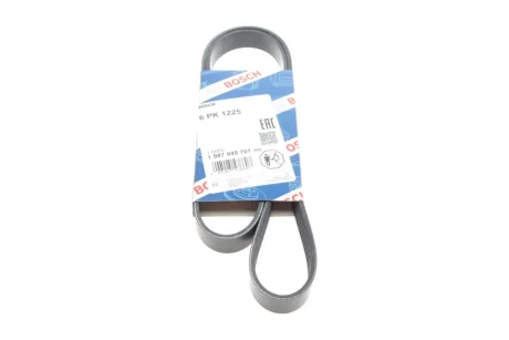 Ремінь генератора Citroen Nemo/Fiat Fiorino/Peugeot 206 1.4/1.8 03- (6PK1225) BOSCH 1 987 945 701