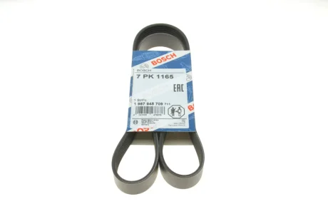 Ремінь генератора Nissan Micra/Note 1.2 10- (7PK1165) BOSCH 1 987 945 709