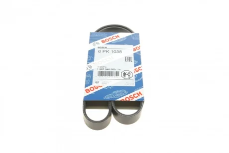 Ремінь генератора VW Caddy 1.9D/SDI -03 (6PK1038) BOSCH 1 987 946 000