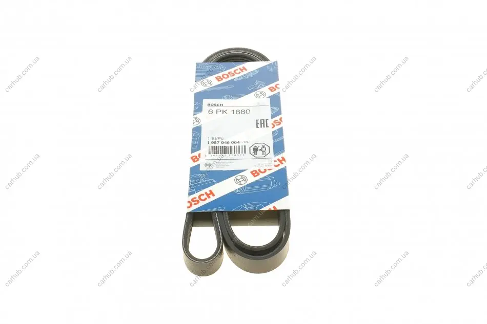 Ремінь генератора Audi A4/A6/A8 2.4/2.6/2.8 95- (6PK1880) BOSCH 1 987 946 064 (фото 1)