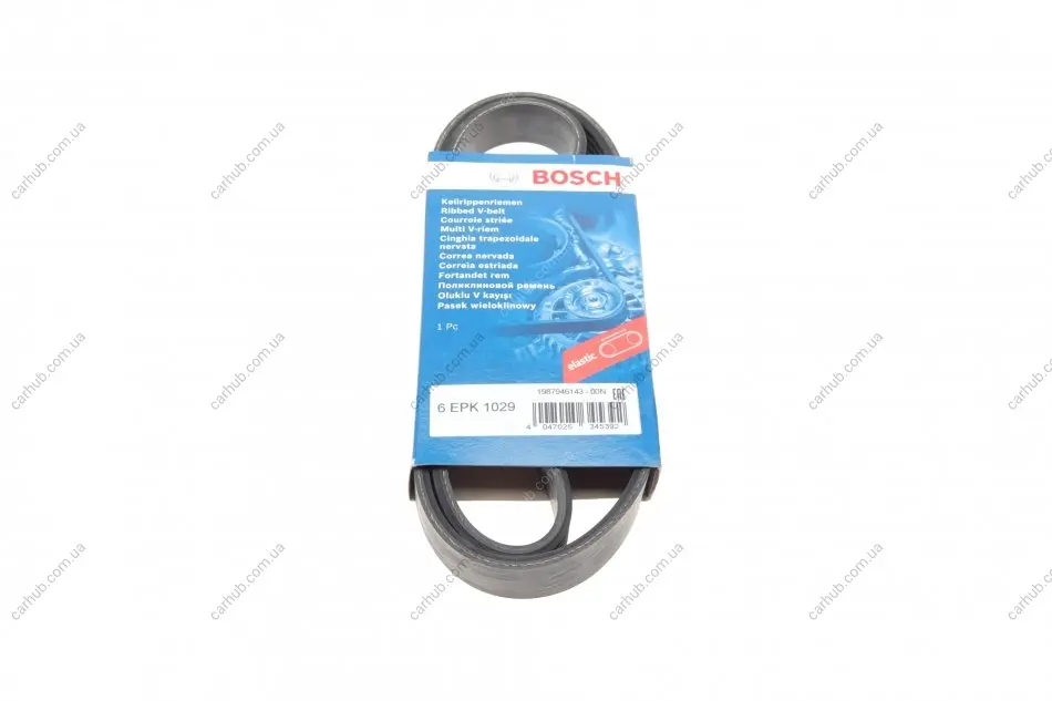 Ремінь генератора Ford Fiesta VI/Mondeo IV 08- (6PK1029) BOSCH 1 987 946 143 (фото 1)