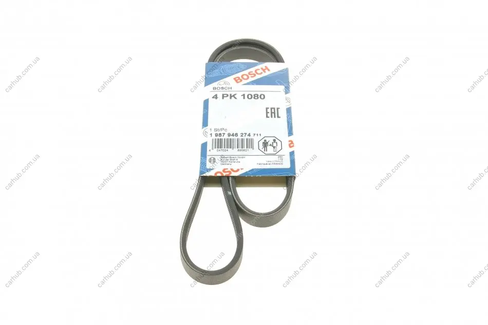Ремінь генератора Suzuki Grand Vitara 2.5 98-03/Kia Carens 1.8 97-04/Lexus IS 200 2.0 99-05(4PK1080) BOSCH 1 987 946 274 (фото 1)