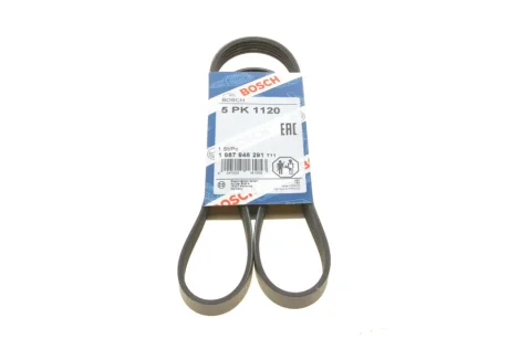 Ремінь генератора VW Touareg 4.2 FSI 06-18/Audi A8/Q7 4.2FSI 06-12 (5PK1120) BOSCH 1 987 946 291