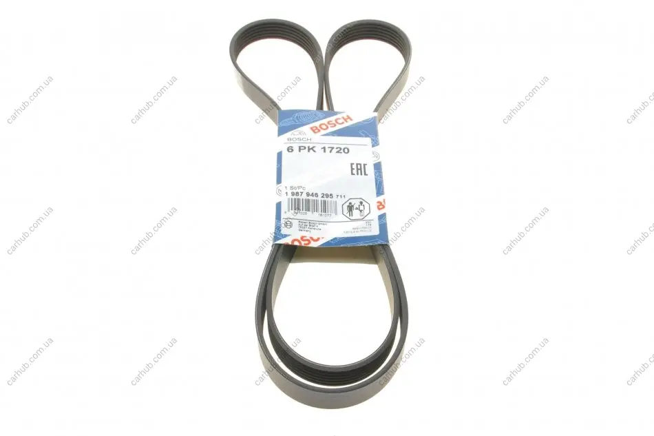 Ремінь генератора Ford Connect 1.8 TDCI 02-13 (6PK1720) BOSCH 1 987 946 295 (фото 1)