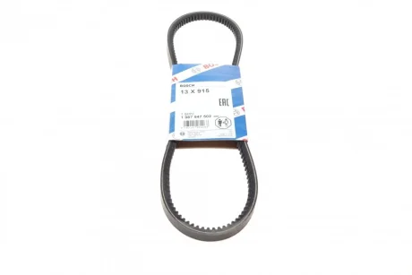 Ремінь генератора Audi 100/200/80/90 82-96 (13x915) BOSCH 1 987 947 502