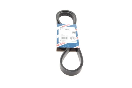 Ремінь генератора MB C-class (W202)/E-class (W211) 2.2CDI/2.7CDI 98-09 (OM612)(6PK2253) BOSCH 1 987 947 569